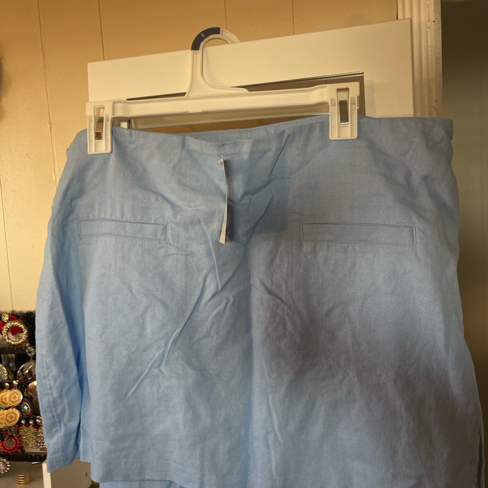 A new day Light Blue Skirt-14 - Picture 3 of 5
